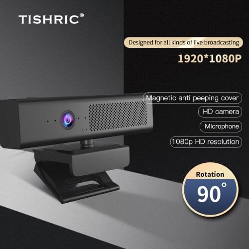 TISHRIC H720 Webcam 1080P Autofocus Web Cam Web Camera With Microphone For PC Computer Videoconferencing Live Broadcast