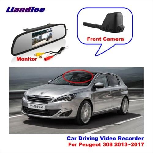 Liandlee Car Road Record WiFi DVR Dash Camera Driving Video Recorder For Peugeot 308 2015~2017