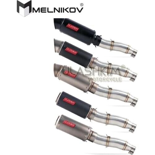 Motorcycle Full Exhaust System Muffler Escape Slip On For YAMAHA Tricker XG250 XT250 XG XT 250 CC Middle Pipe Adapter Exhaust