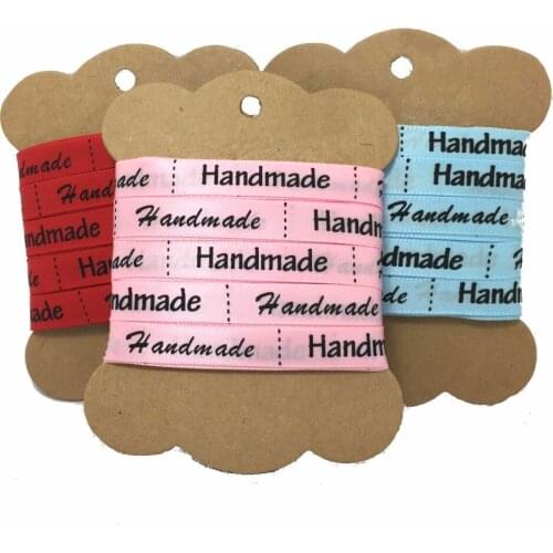 ZERZEEMOOY 10yards/CARD 3/8" 10mm Red Blue and Pink printed HANDMADE Satin Ribbon christmas gift ribbons