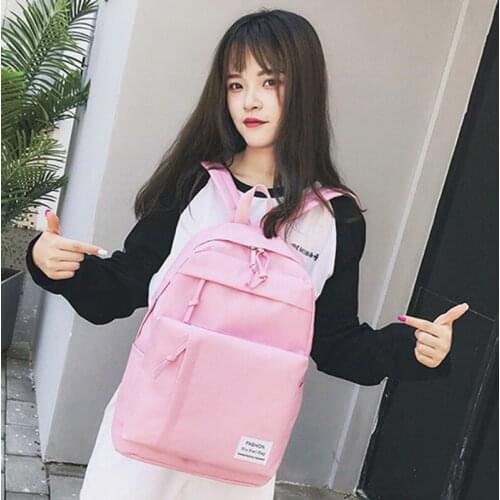 2020 New Women Nylon Waterproof Backpack For Women School Bags For Teenage Girs Female Travel Backpack Multi Pocket 5 Color