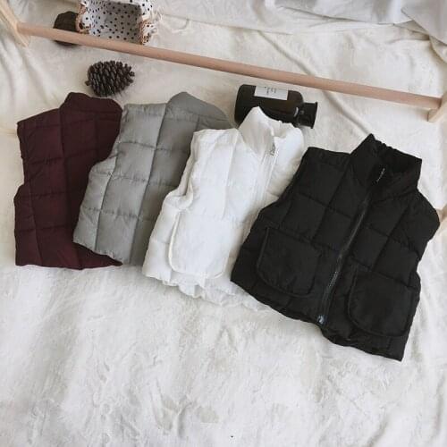 2019 New Baby Girl Winter Clothes Children Clothing Boys and Girls Velevt Waistcoats Kids Warm Vests Kids Casual Sleeveless Vest