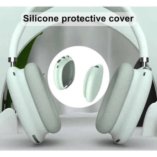 1 Pair Headphone Earpads Silicone Earphone Part Easily Carrying Lightweight for AirPods Max Protective Ear Covers Shell