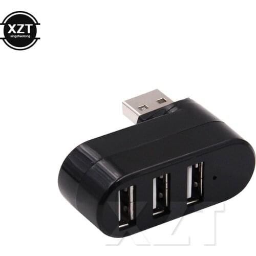 1pcs Mini USB 2.0 Hub 4 Ports Rotate Cable USB Splitter Hubs Adapter Cable High Speed Portable data transmission