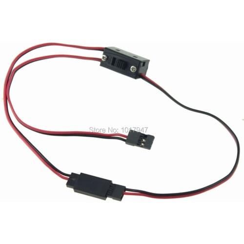 1PCS On Off Switch Servo Extension Lead JR Futaba connector