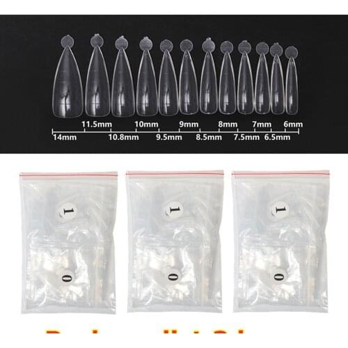 120/240/280/300pcs Dual Nail Form French False Tips System UV Poly nails GEL Acrylic DIY Decoration Nail Art Extension Mold