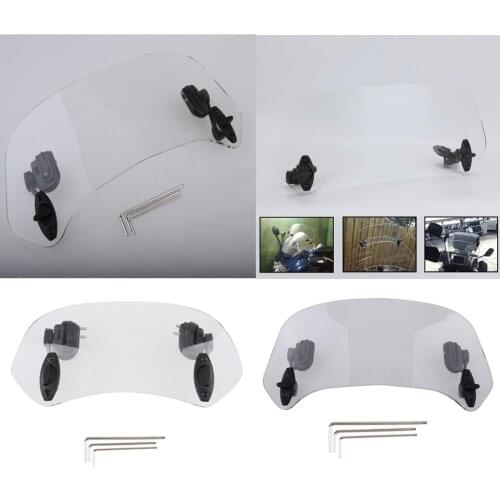 2Pcs Windshield Clip-on Extension Spoiler Wind Deflector Universal For Honda