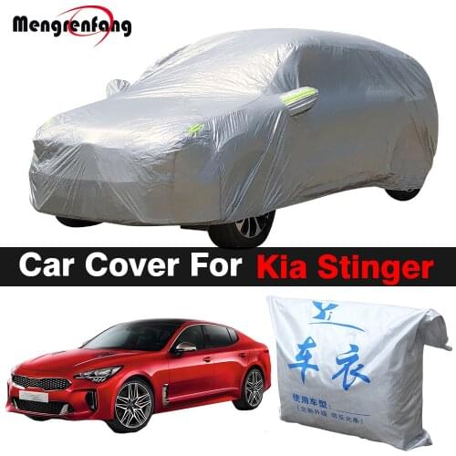 Full Car Cover Auto Outdoor Anti-UV Sun Shade Snow Rain Dust Protection Cover For Kia Stinger