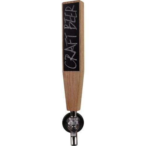 Wooden Chalkboard Tap Handles Oak Beer Tap Handles Tall 10 inches write any custom messages with chalk