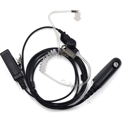 FBI Air Acoustic Tube Earpiece Mic Headset PTT for Motorola GP380 Portable Radio Walkie Talkie GP 340 GP328 GP1280 PRO5150 GP338