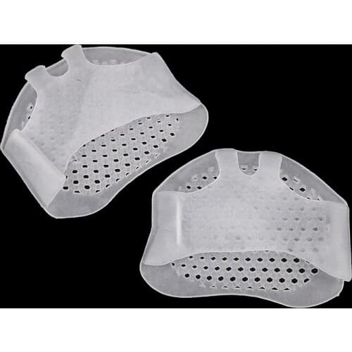Gel Forefoot Metatarsal Pads Silicon Half Yard Othotics Pain Relief Massage Anti-slip Cushion Forefoot Supports 1 Pair