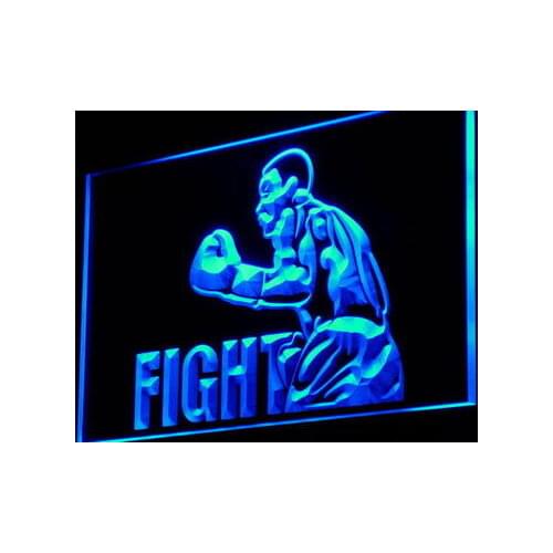 I918 Boxing Fight Fighter Bar Beer Decor Light Signs On/Off Swtich 20+ Colors 5 Sizes