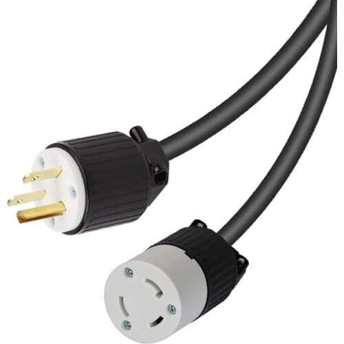 JORINDO nema 6-15P 3 pin to L5-30R 3 hole American standard male head to female seat power conversion line,15A/30A