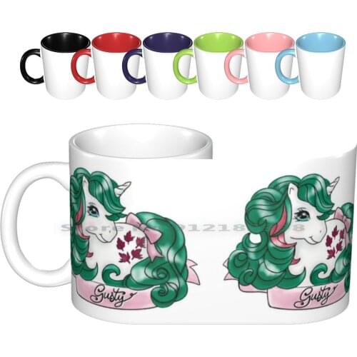 The Beauty Of Gusty Unicorn Ceramic Mugs Coffee Cups Milk Tea Mug Unicorn Nostalgia 80s Rainbow Vintage Toys Pink Fizzy Cute