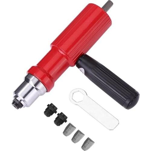 Riveter Guns Electric Rivet Nut Machine Pull Accessories Attachments Cordless Riveting Drill Adapter Riveter Insert Nut Tools
