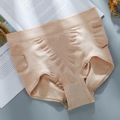 Fashion Women Seamless Underwear Solid High Waist Postpartum Briefs Sexy Lingerie Women\s Panties Intimates Y2