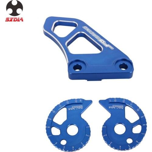 Motorcycle CNC Aluminum Chain Guide Guard & Aluminum Sprocket Guide Chain Adjuster Regulator For YAMAHA XT250 2008-2021