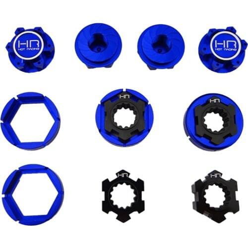 24mm hex wheel adapter lock set Over size 25 mm serrated captured wheel nuts for X-maxx