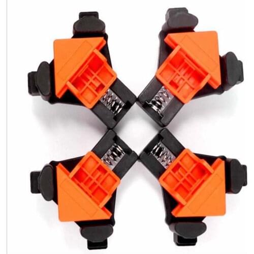 4-piece set of carpenters right angle clip holder picture frame clip household tool installer 90 ° quick clip