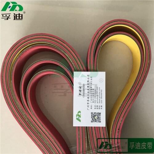Nylon sheet flat belt with High performance red rubber