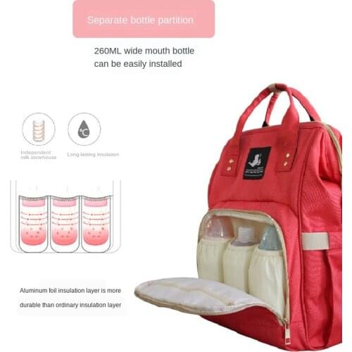 2020 new fashion casual shoulder mommy bag portable female bag multifunctional large capacity female bag travel packaging baby b