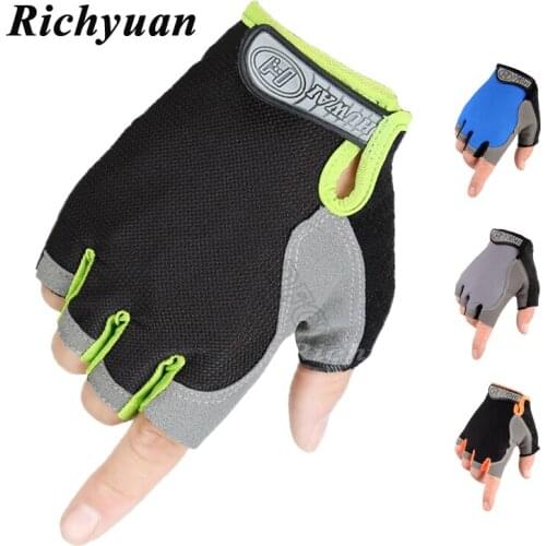 Motorcycle Gloves Motorbike Motocross Gloves Anti Slip Shock Breathable Half Finger Short Sports Cycling Gloves Accessories