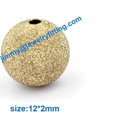 Size 12mm*2mm( hole) stardust beads brass fashion jewelry findings sandblast beads various plated color can be choice