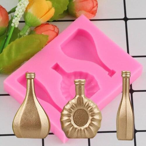 3D Drink Bottle Silicone Mold Fondant Sugarcraft Miniature Food Chocolate Resin Polymer Clay Mold