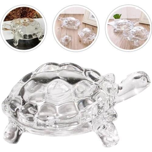 Glass Tortoise Ornament Home Decor Accessories Simulated Tortoise Desktop Decor