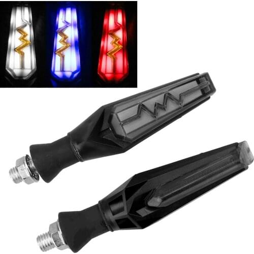 2pcs Universal Lighting Led Turn Signal Motorcycle Light Flowing Water Flash Blinker Light Motorbike Spirit Beast LED Indicator