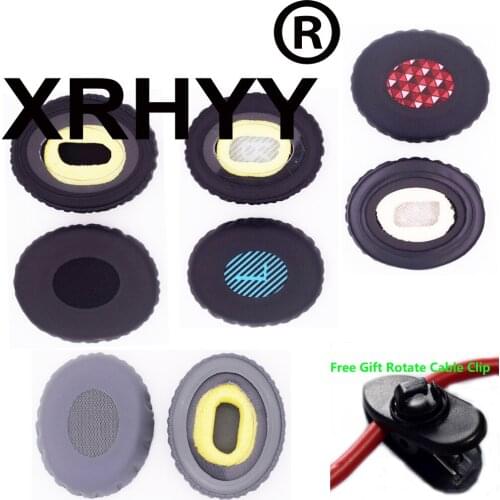 XRHYY 1 Pair Replacement Earpad Ear Pads Cushions For Bose On-Ear 2 OE2 / OE2i SoundTrue Headphones With Free Rotate Cable Clip
