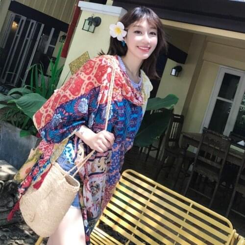 Women Fashion African Ethnic Patchwork Cotton Shawl Scarf Tassel Printe Pashmina Poncho Wrap Snood Headband Sjaal Muslim Hijab