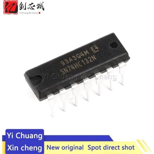 10PCS 74HC132 74HC132N SN74HC132 SN74HC132N DIP IC DIP-14 New