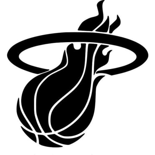 12.8CM*13.3CM Basketball Sport Team Car Sthicker Vinyl S9-0183