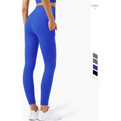 2021FP High-Strength Nude Feeling Peach Hip Fitness Pocket Sports Yoga Pants Women