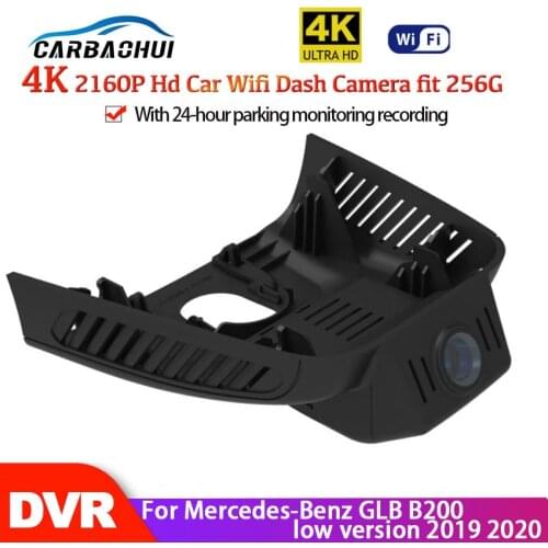 4K Novatek 96670+SONY IMX 415 Car Wifi DVR Dash cam Control by Mobile Phone App For Mercedes-Benz GLB B200 low version 2019 2020