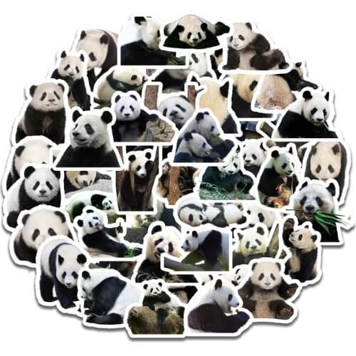 50PCS Cute Panda Stickers For Waterproof Decal Laptop Motorcycle Luggage Snowboard Fridge Phone Car Sticker