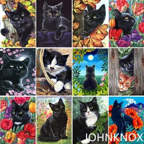 5D Diy Diamond Embroidery Cute Cat Diamond Painting Full Round& Square Drill Diamond Mosaic Cross Stitch Home Decor