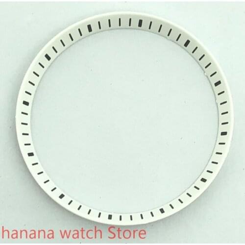Watch Parts Case Plastic 30.3mm Chapter Ring White Suitable for NH35 NH36 Movement Suitable for 42mm Case