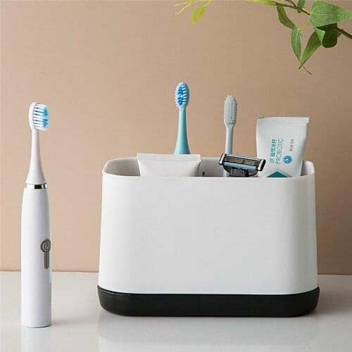 Electric Toothbrush Holder Large Bathroom Caddy Storage Organizer Bath Toilet Bathroom Shelf Toothpaste Holder Organizer Case