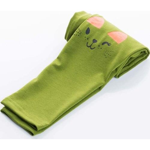 Kids Girls Leggings New Cotton Cartoon Pants For 2-6Y Girl Baby Girl Skinny Pencil Pants Children Elastic Waist Trousers Clothes