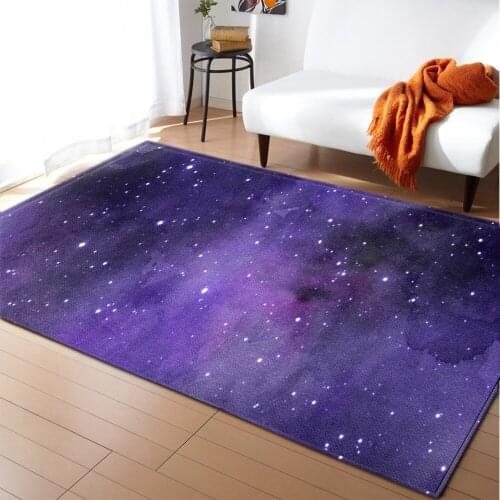 Modern Living Room Carpet Decoration Bedroom Sofa Mat Home Childrens Bedside Floor Kitchen Hallway Starry Sky Pattern Large Rug