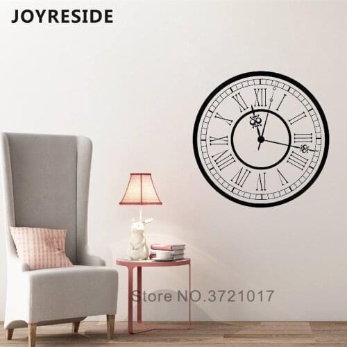 Clock Circle Pattern Wall Decals Home Art Design Clocks Motivation Family Decoration Wall Stickers Vinyl Wall Mural Bedroom M322