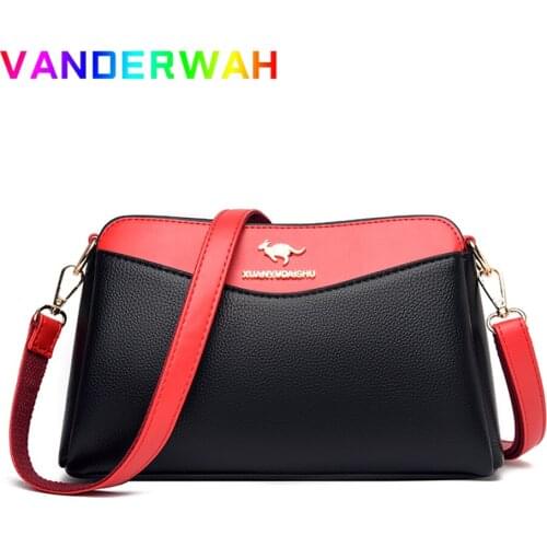 Fashion Panelled Small Crossbody Bags for Women 2021 High Quality Pu Leather Shoulder Bag Elegant Ladies Purses and Handbags Sac