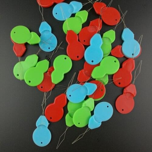 10 Pcs Needle Threader Help To Thread Go Though Needle Eye Ribbon Embroidery Cross X Stitching Sewing DIY Tool Needlework Plus