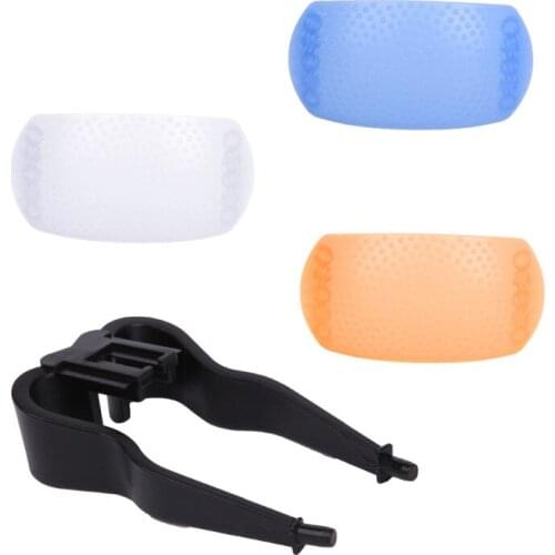 OOTDTY New 3 Color 3 in 1 Pop-Up Flash Diffuser Cover Kit Softbox For Canon Nikon Pentax