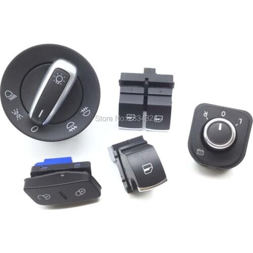 Headlight Control Window Switch For VW Passat Golf MK5 6 R32 GTI Rabbit Tiguan 5ND 959 565B,5ND941431A,1KD 962 125,5ND959855