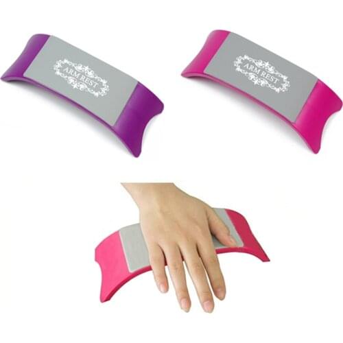 Comfortable Nail Art Pillow Hand Holder Cushion Plastic & Silicone Cushion Nail Arm Rest Manicure Tool Equipment