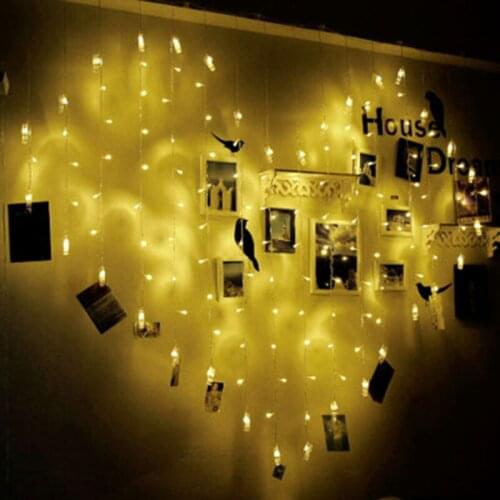 QWWSS LED Garland Curtains
