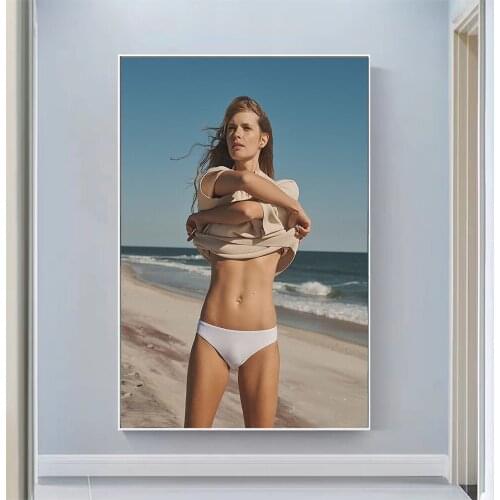 Silk Cloth Wall Poster Julia Stegner Sexy Model Star Art Home Decoration Gift